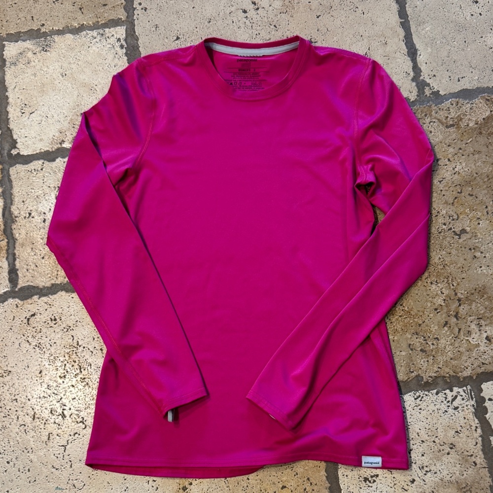 Patagonia Women's Capilene Pink Crew Neck Top